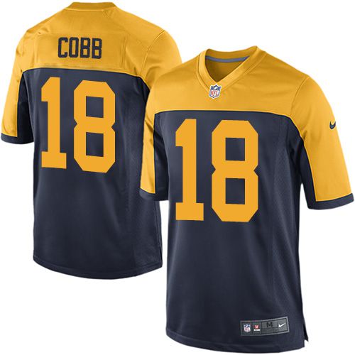 Men Green Bay Packers #18 Randall Cobb Nike Navy Blue Alternate Game NFL Jersey